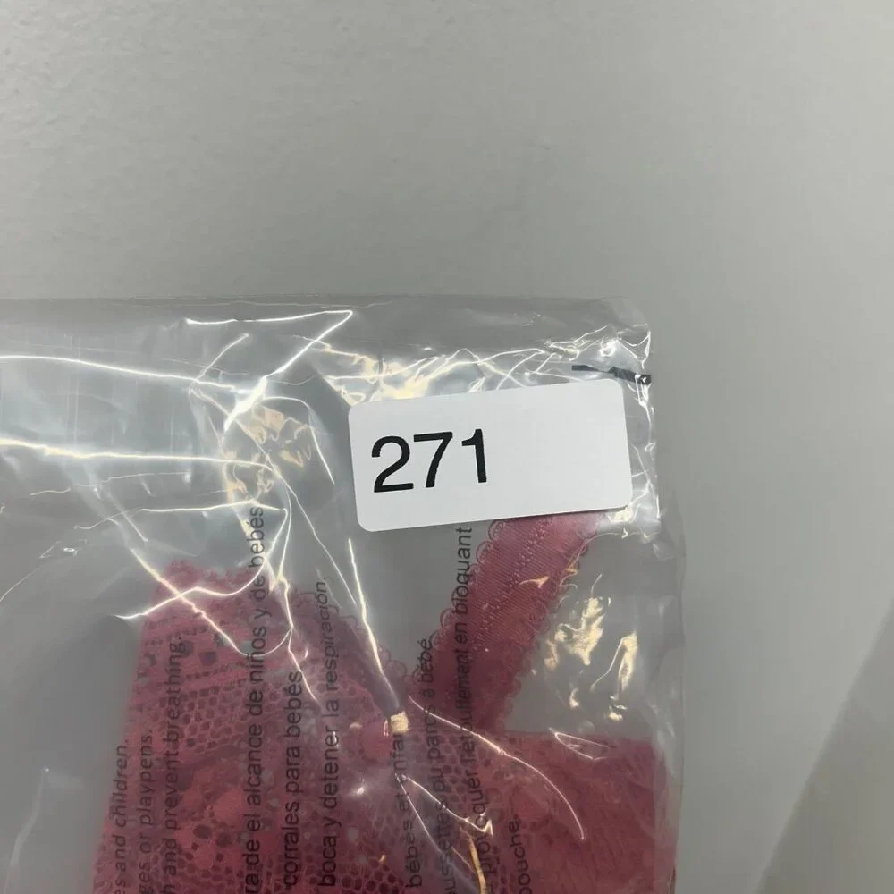 Freya coral pink longline bralette floral lace adjustable Underwire 32DD - Picture 7 of 7